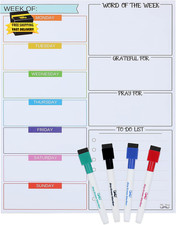 - Magnetic Dry Erase Weekly Calendar for Fridge, 14.7 X 11.8", Weekly Dry Erase