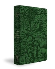 KJV Majestic Illuminated Bible (Emerald LeatherLuxe) by FaithWords Hardcover Boo