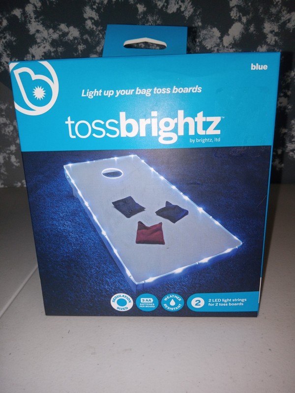 Brightz TossBrightz 2-Pack LED Cornhole Lights for Corn Hole Board Game, Blue