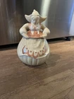 Vintage 1940's Red Wing USA Katrina Dutch Girl Yellow  Cookie Jar Canister