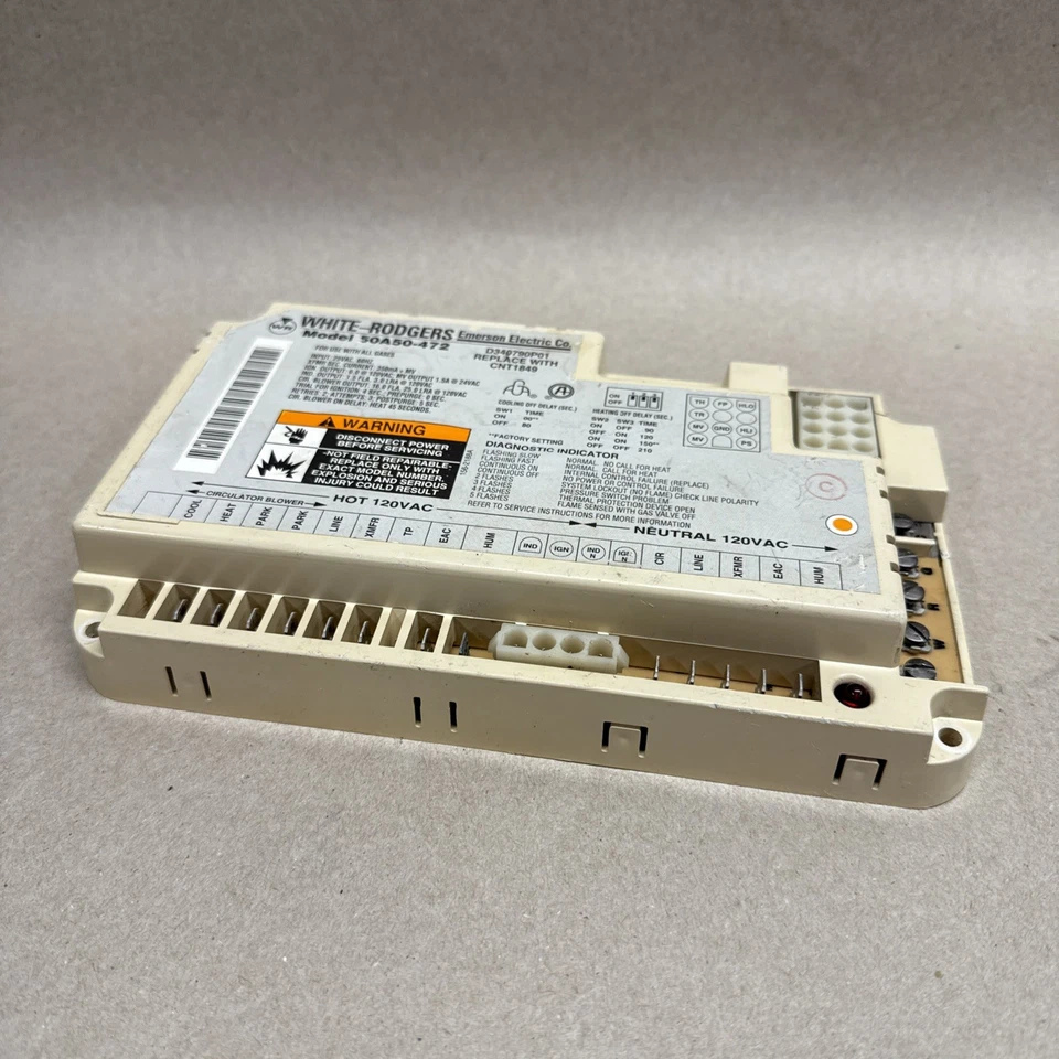 Placa de control de horno White-Rodgers 50A50-472 D340790P01 CNT1849 B1 Foto 4 de 4