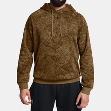 NEW Under Armour Rival Fleece Camo Logo UA Hoodie 1386596 Men  s Size XLARGE