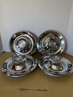 (4) GM LICENSED CHEVY CORVETTE CENTER CAPS FOR THE RALLY WHEELS CMD
