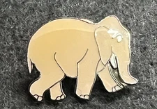 ELEPHANT GREY ENAMEL PIN BADGE UNKNOWN SOURCE