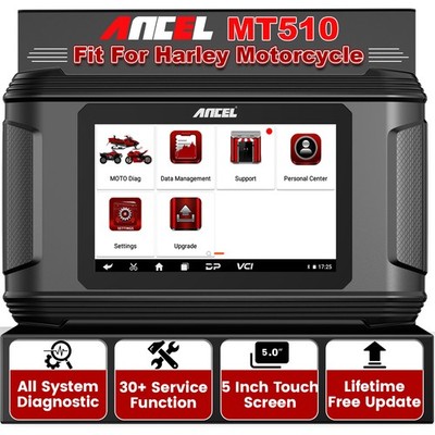 ANCEL MT510 for Harley Motorcycle OBD2 Scanner Diagnostic Tool TPS ECU Oil Reset
