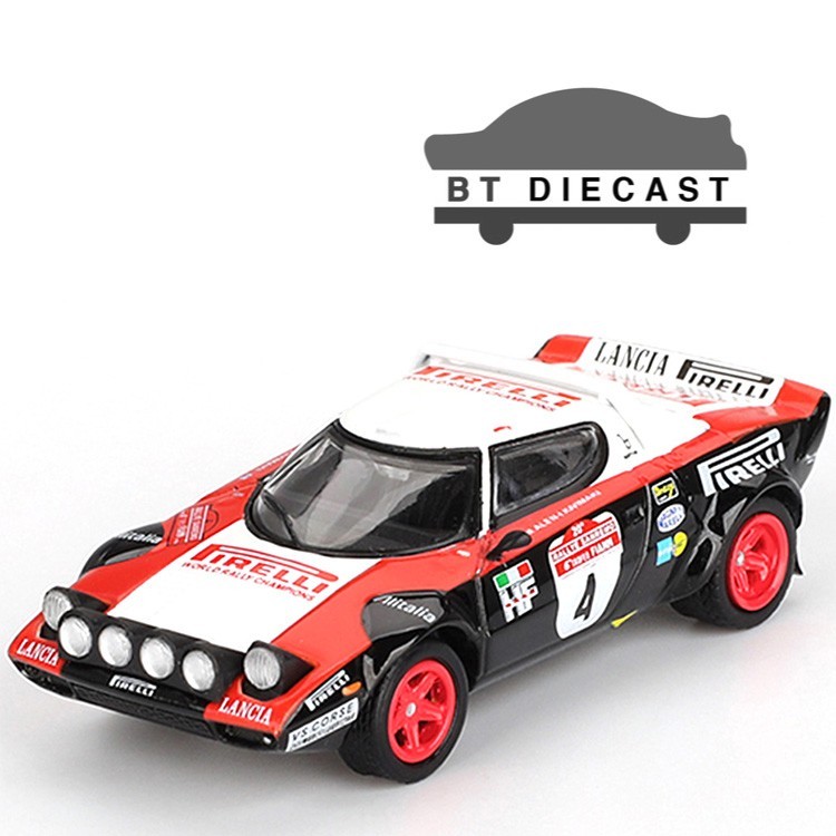 MINI GT LANCIA STRATOS HF #4 1978 RALLY SANREMO WINNER 1/64 WHITE