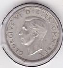1942  Silver  (50%)  Coin  Half Crown (2/6) - King  George  6th — photo 2