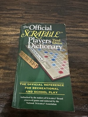 Book, The official scrabble player's dictionary third edition official reference
