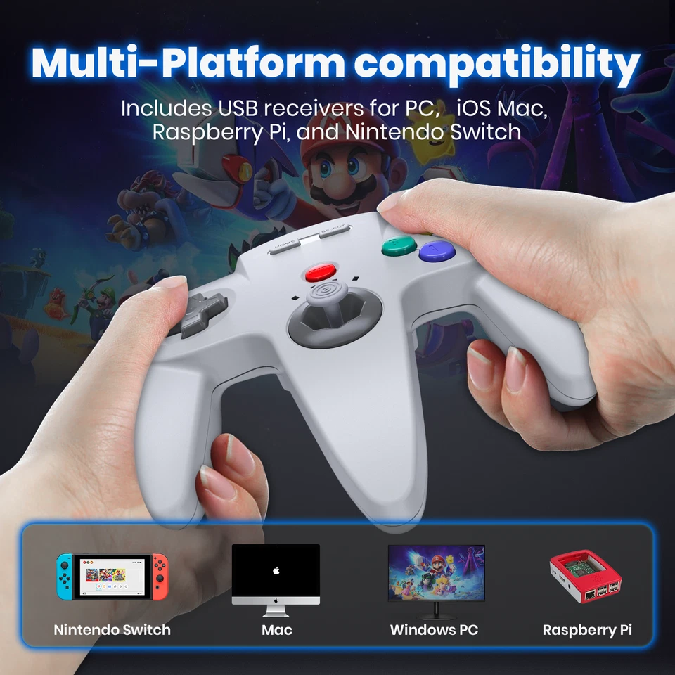Switch N64 Controller-For Nintendo Switch NSO Edition MAC Switch 2 PC Windows - Image 3 of 4