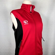 Pearl Izumi Red/Black Cycling Vest Women's Large Fleece Lined Outdoors