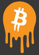 Bitcoin Dripping Vinyl Decal Car SUV Cell Phone Laptop Bitcoin Drip Sticker