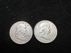 Franklin Half Dollars - lot of 2 - 90% Silver Dollar -