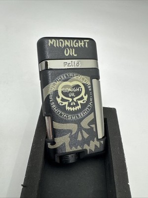 Palio Lazio Angled Single Slim Torch Lighter - Asylum Midnight Oil - New