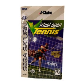 Virtual Open Tennis Sega Saturn game with booklet VINTAGE 1996