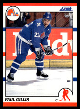 1990-91 Score Canadian Paul Gillis #141 Quebec Nordiques NHL Hockey