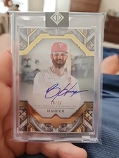 2025 Transcendent Bryce Harper Gold Framed Auto 18/25 Phillies Hard Signed