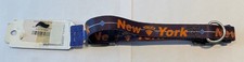 NBA New York Knicks Medium Adjustable Dog Collar 3/4" Wide 14" - 20" Neck
