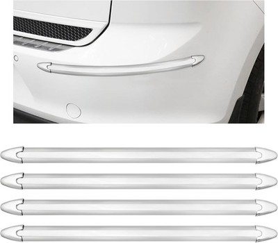 4 PCS Car Bumper Protector Strip, Anti-Scratch Front and Rear Bumper Corner Trim