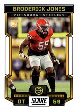 2023 Score Broderick Jones #394 Pittsburgh Steelers 2M