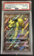 2019 Persian GX #207 Full Art - Unbroken Bonds Holo Ultra Rare English - PSA 10 on eBay