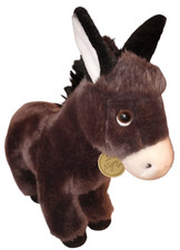 Aurora Miyoni Tots Donkey Foal Plush Mule Stuffed Animal Realistic Gray Toy