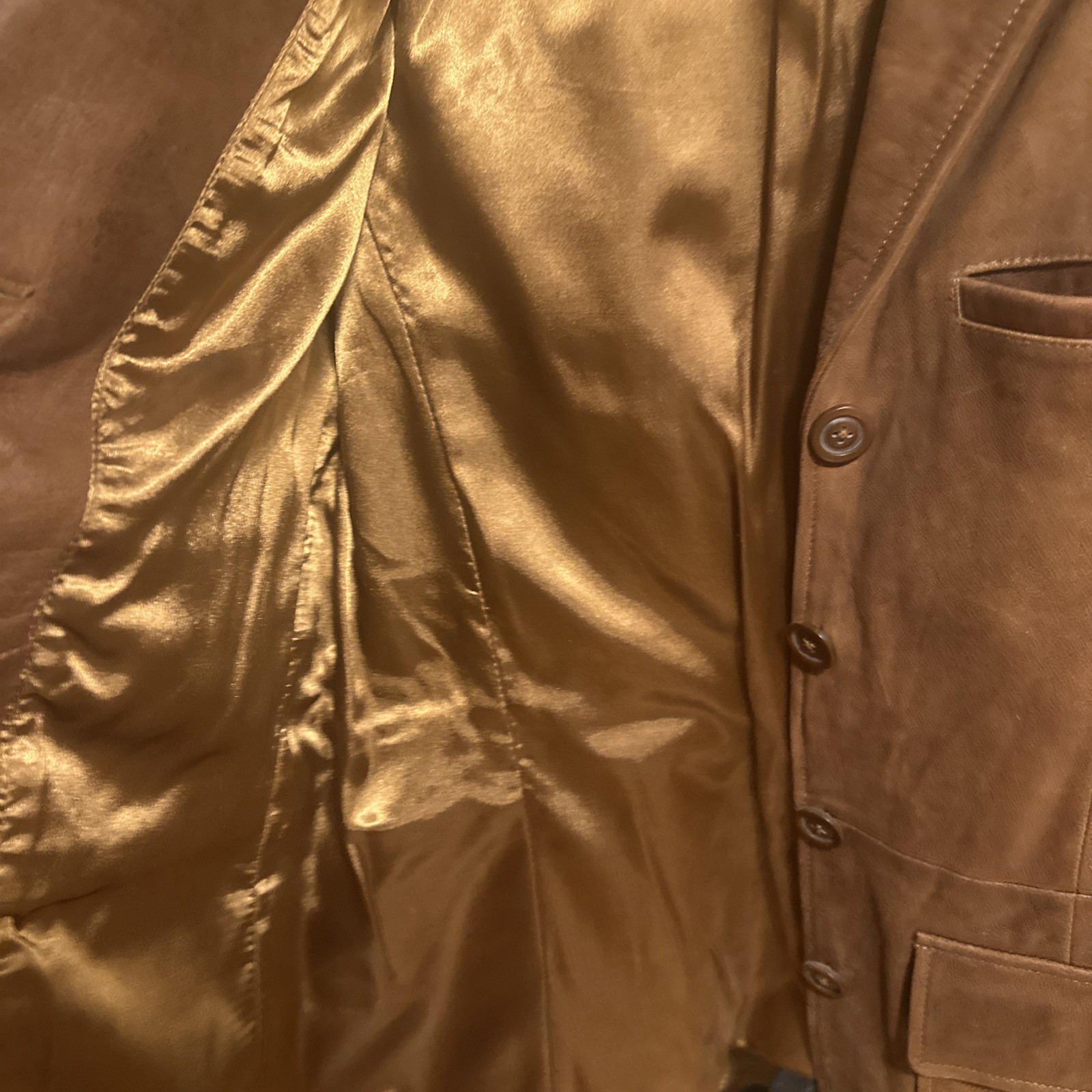 Rust Brown Colored Mossimo Leather Jacket, Medium… - image 9
