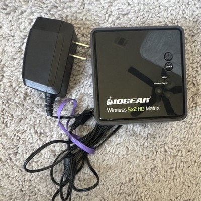 IOGEAR Wireless 5x2 HD Matrix Audio/Video Transmitter Mini USB Black