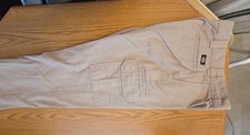 Dickies Cargo Workwear Beige Regular Fit Men's Pants Polyester Cotton