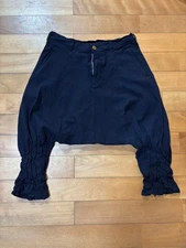 Comme des Garcons Navy Polyester Sarouel Pants XS