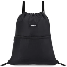 WANDF Drawstring Backpack String Bag Sackpack Cinch Water Resistant Nylon for...