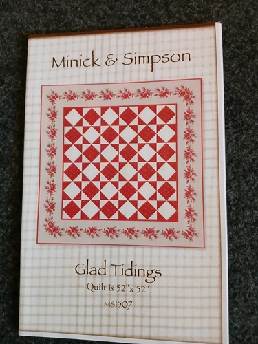 GLAD TIDINGS Quilt Instructions by Minick & Simpson - Picture 1 of 3
