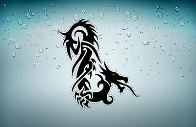 Autocollant Tribal Baleine Pour Voiture/moto - Décoration Tuning, Chambre, Design R2