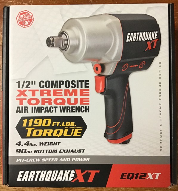 Earthquake XT 1/2" Composite Xtreme Series Air Impact Wrench Eq12xt