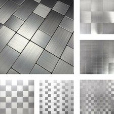 Do It Yourself Alluminio Mosaico Piastrelle Autoadesivo Rivestimento Muro Fai Te