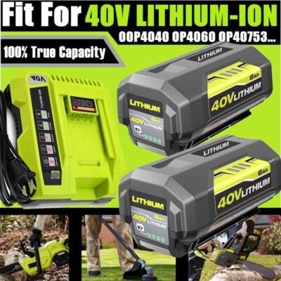 #ad #ad For RYOBI 40V Lithium Ion 4Ah High Capacity Battery OP40404VNM Battery Charger $39.00