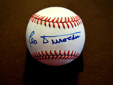 LEO DUROCHER NEW YORK GIANTS HOF MGR SIGNED AUTO VINTAGE ONL BASEBALL TMA LOA