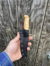 Custom Sheath ONLY. Marttiini Lynx 139 Puukko . Pseudo-Dangler Or Neck Sheath