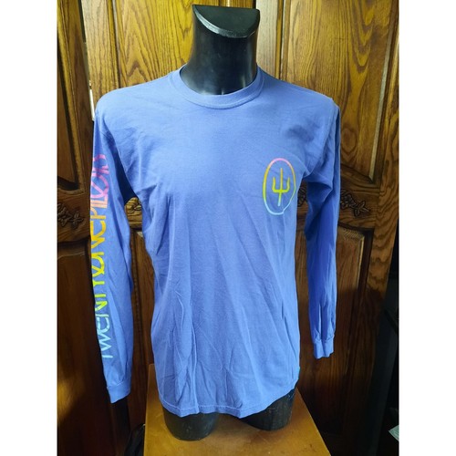 New KORN Twenty One Pilots Rock Band Saturday Song Promo Mens M Blue Long Sleeve - Afbeelding 1 van 6