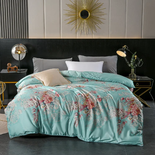 Edredón de seda morera edredón edredón edredón king ropa de cama jacquard relleno Foto 2 de 4