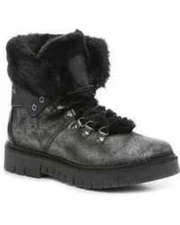 NEW! Women's Pajar Canada Penny Snow Boot Size 7-7.5 US Pewter Metallic/Black