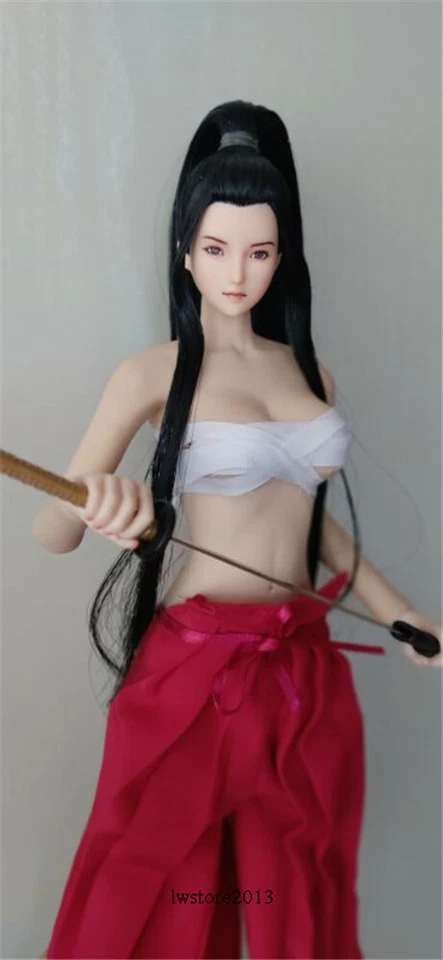 1/6 Japanese Samurai Obitsu Head Sculpt Fit 12in Female PH LD UD Figure Body Toy - Image 3 of 4