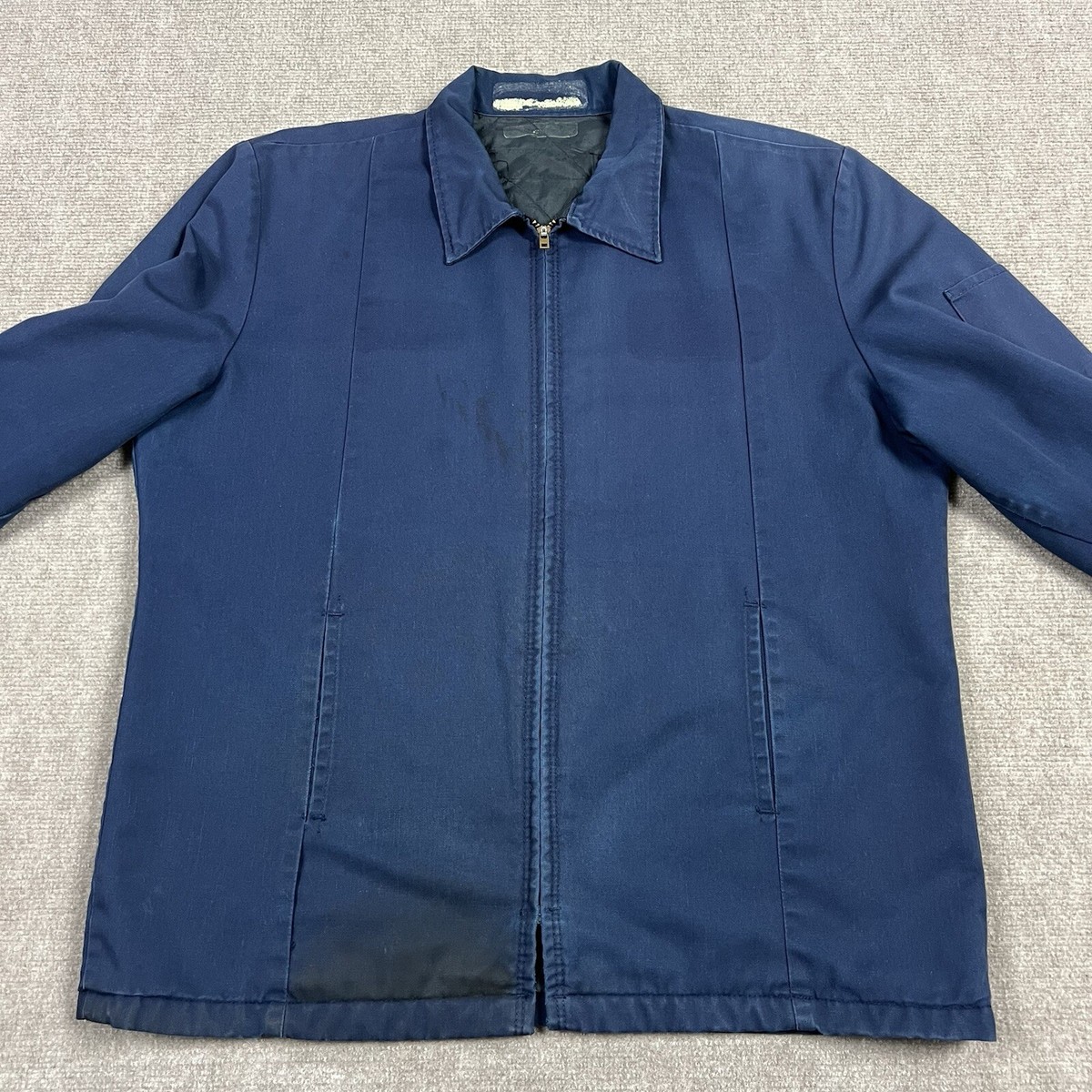 70’s work jacket Vintage USA 1970's Deadstock KEY Government Quilted Work