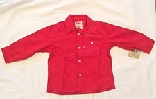 Levi Strauss And Co. Baby Boys' Work Solid Button-Down Long Sleeve 18M