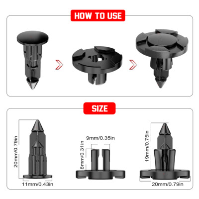 Puntale Honda Hornet 600 100 Pcs Bumper Clips 10mm Hood Fender Push Rivets Retainer Fasteners For Honda U2013 Kokomo Sunset Resort Rivetti In Plastica