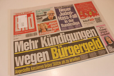 BILDzeitung 17.10.2023 Oktober Geburt Geburtstag Alxel Springer Award