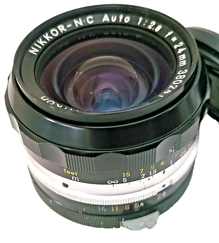 Nikon NIKKOR-N.C. 24mm F/2.8 Non-Ai Lens Excellent- No. 380241