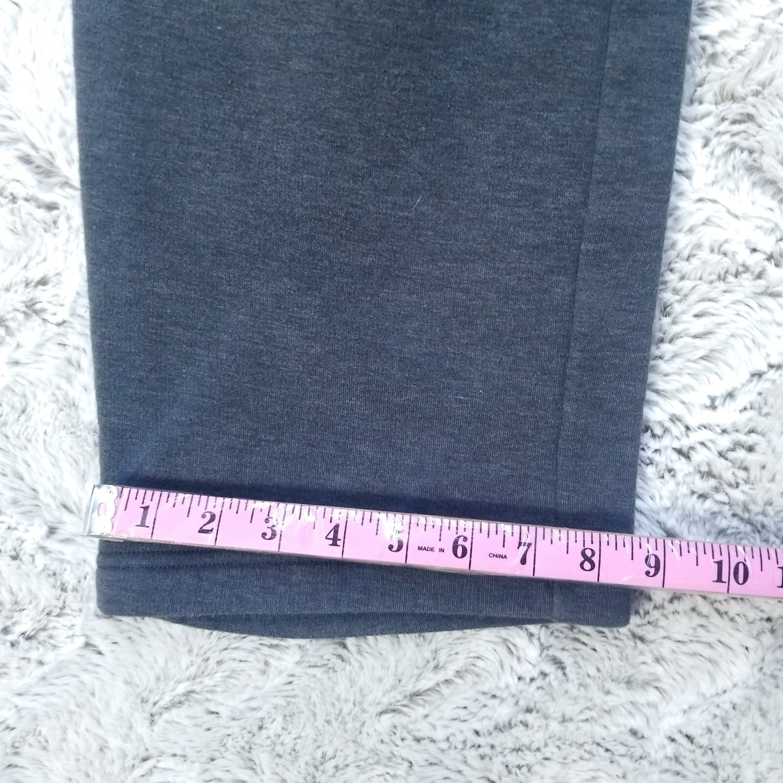 Felpa jogger Fila Sport uomo media firma pony pile grigio piatto davanti