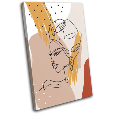 Modern Pastel Natural Illustration SINGLE Leinwand Kunst Bild drucken