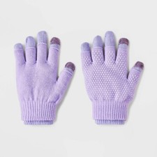 Kids' 2pk Knit Gloves - Cat  Jack Purple, One Size Fits All