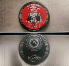 SYRACUSE CRUNCH AHL OFFICIAL HOCKEY PUCK INGLASCO MFG. MADE IN SLOVAKIA 🇸🇰